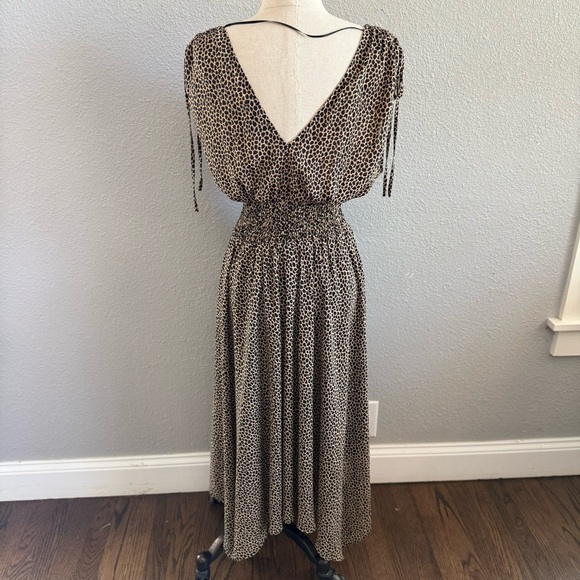 Banana Republic Giraffe Print Midi Dress Size 12 EUC - Picture 7 of 10